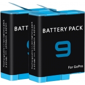 Batterie appareil photo pour GoPro Hero 9 - 1800 mAh - Duopack