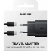 Chargeur d'alimentation USB-C Samsung - 25W - Noir - Emballage de vente au détail